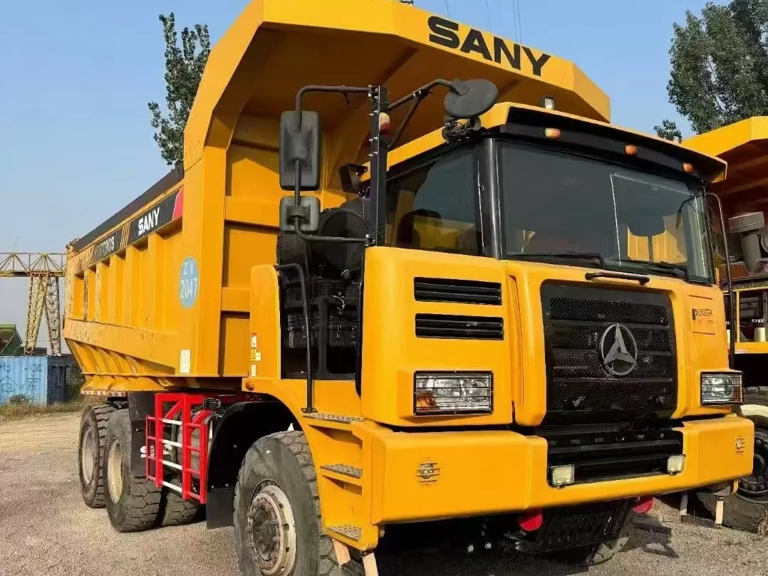 camión volquete de minería de fuselaje ancho campo a través de camión campo a través de carga útil sany skt90s 6x4 60 toneladas