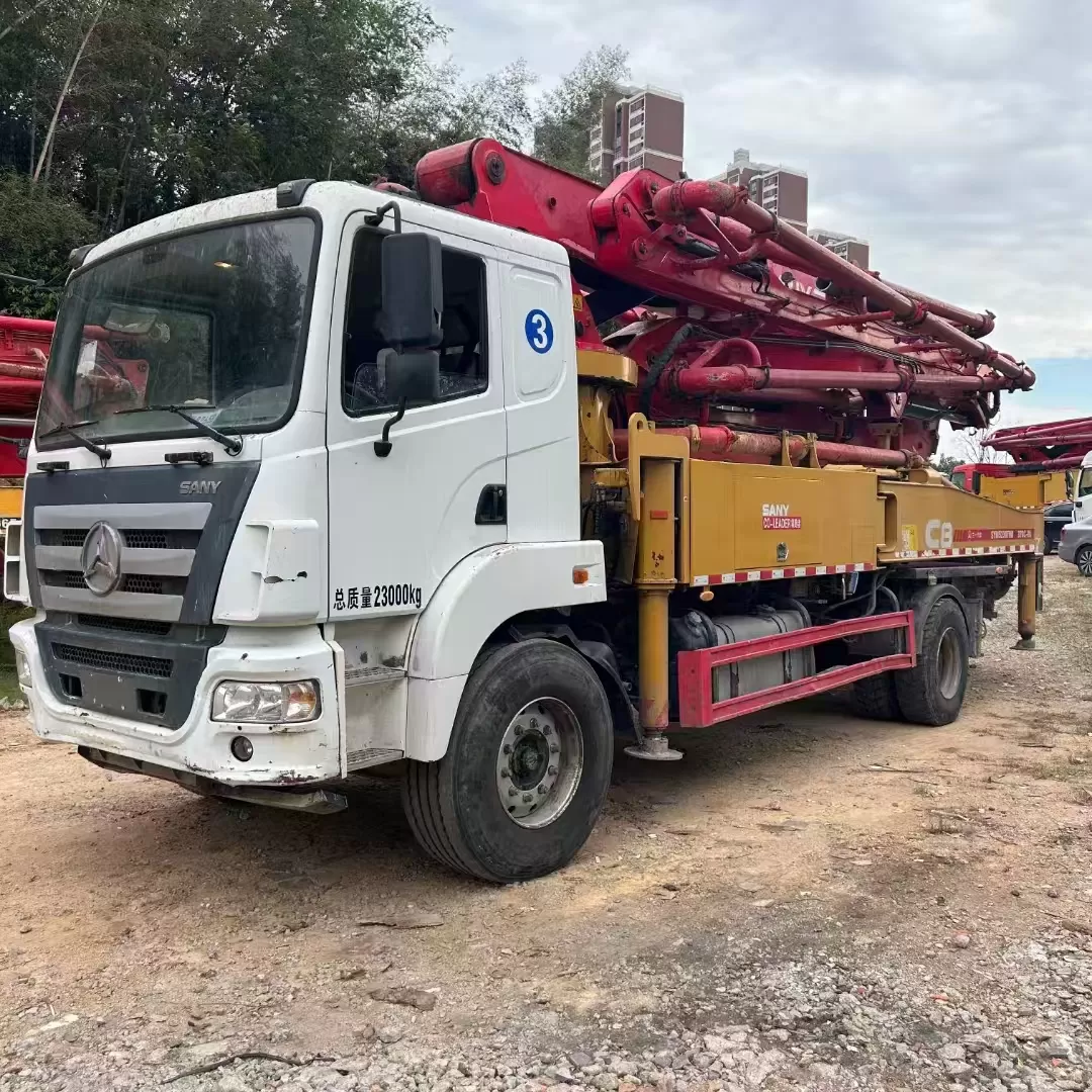 2020 sany boom pump carro bomba de concreto montado en camión de 37 m sobre chasis sany