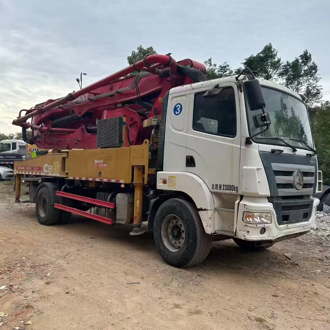 2020 sany boom pump carro bomba de concreto montado en camión de 37 m sobre chasis sany