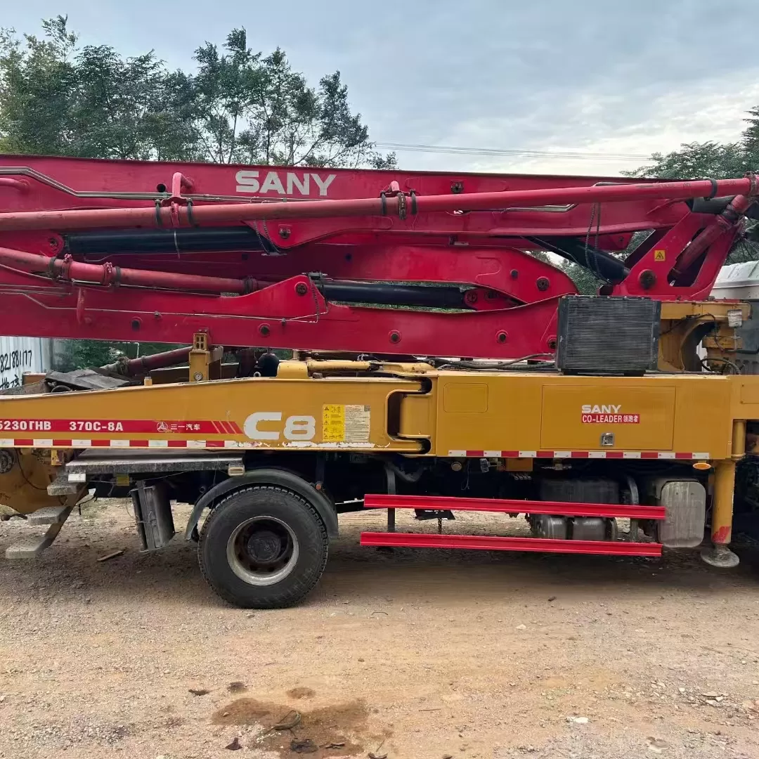 2020 sany boom pump carro bomba de concreto montado en camión de 37 m sobre chasis sany