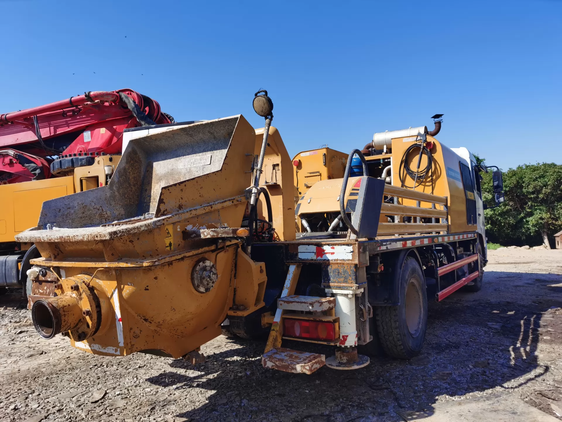 2021 sany city pump bombas de hormigón montadas en camión móvil bomba de línea para construcción