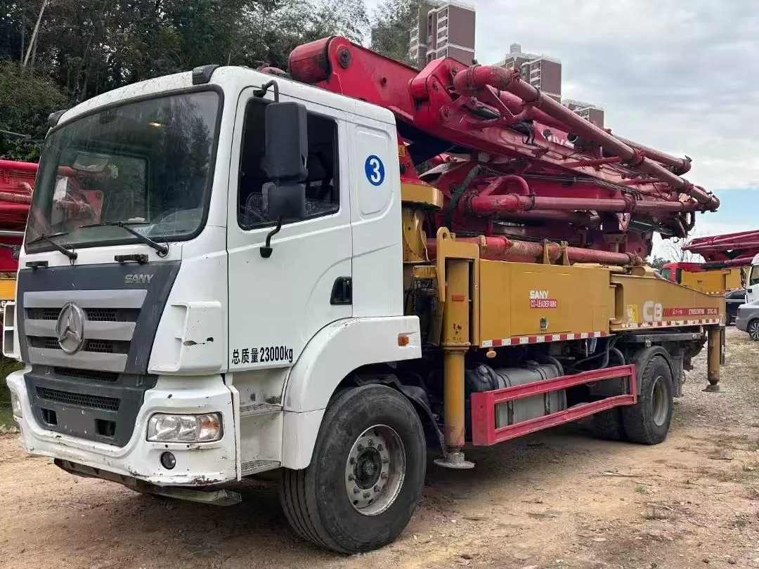 2020 sany boom pump carro bomba de concreto montado en camión de 37 m sobre chasis sany