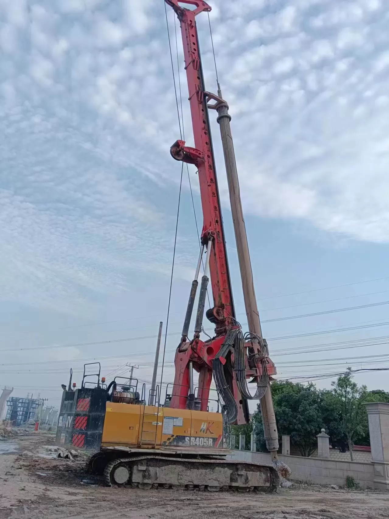 2019 plataforma de perforación rotativa retroexcavadora sany piling machinery sr405r para investigación de suelos