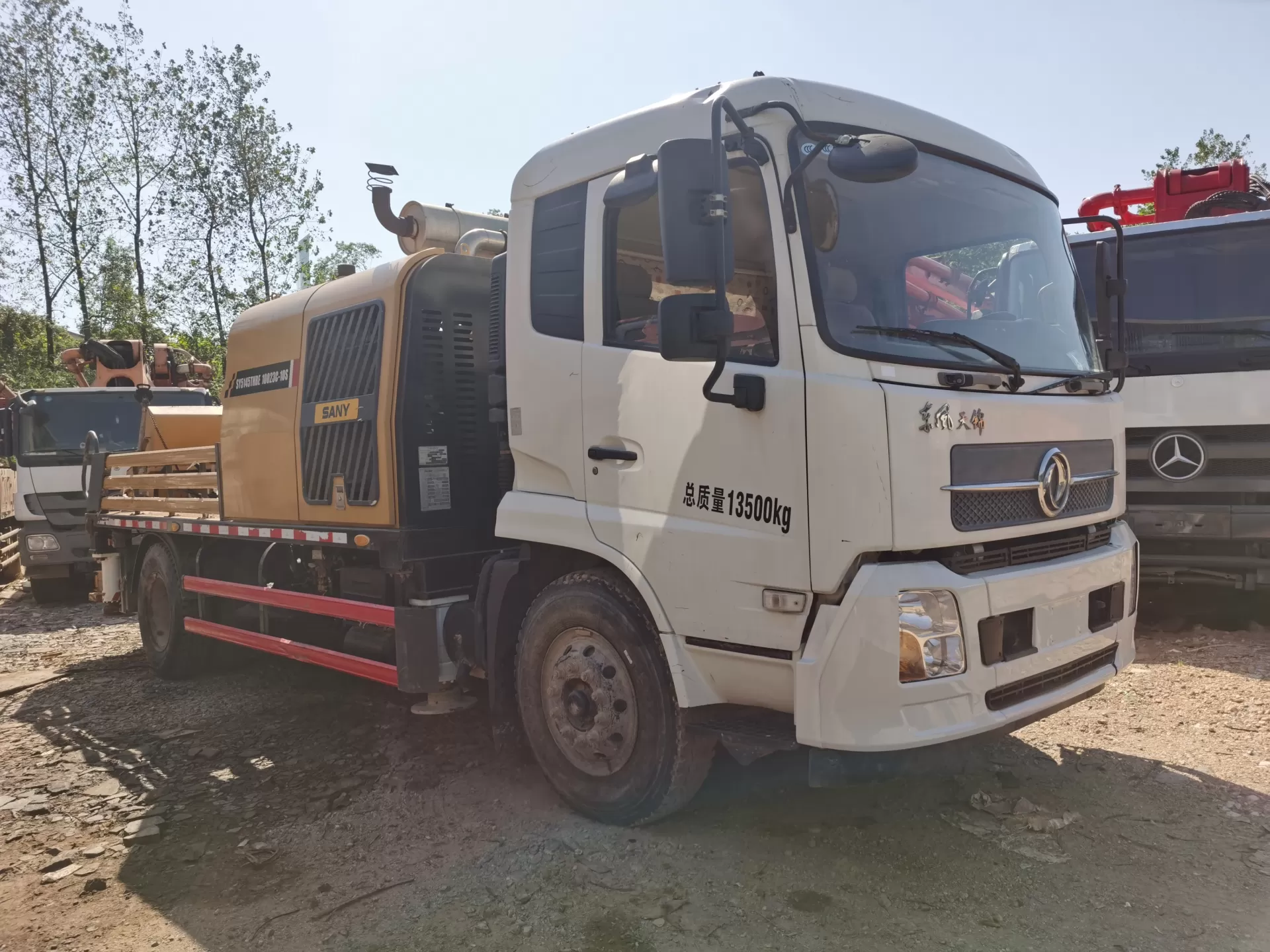 2021 sany city pump bombas de hormigón montadas en camión móvil bomba de línea para construcción