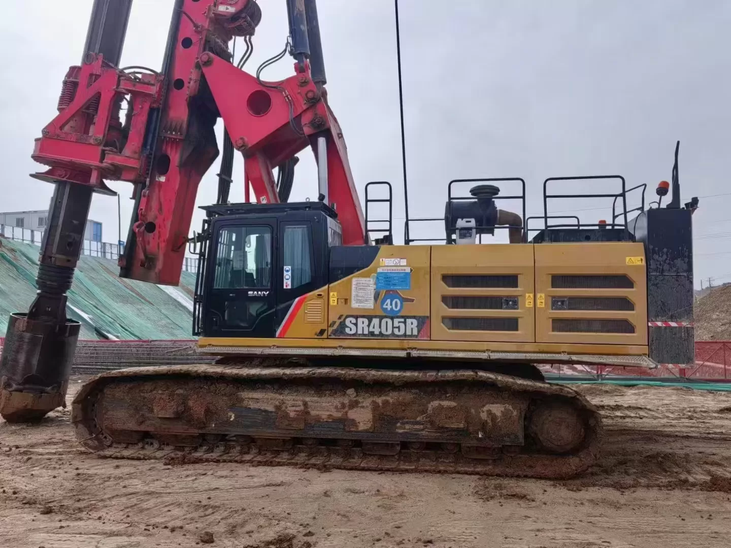 2019 plataforma de perforación rotativa retroexcavadora sany piling machinery sr405r para investigación de suelos