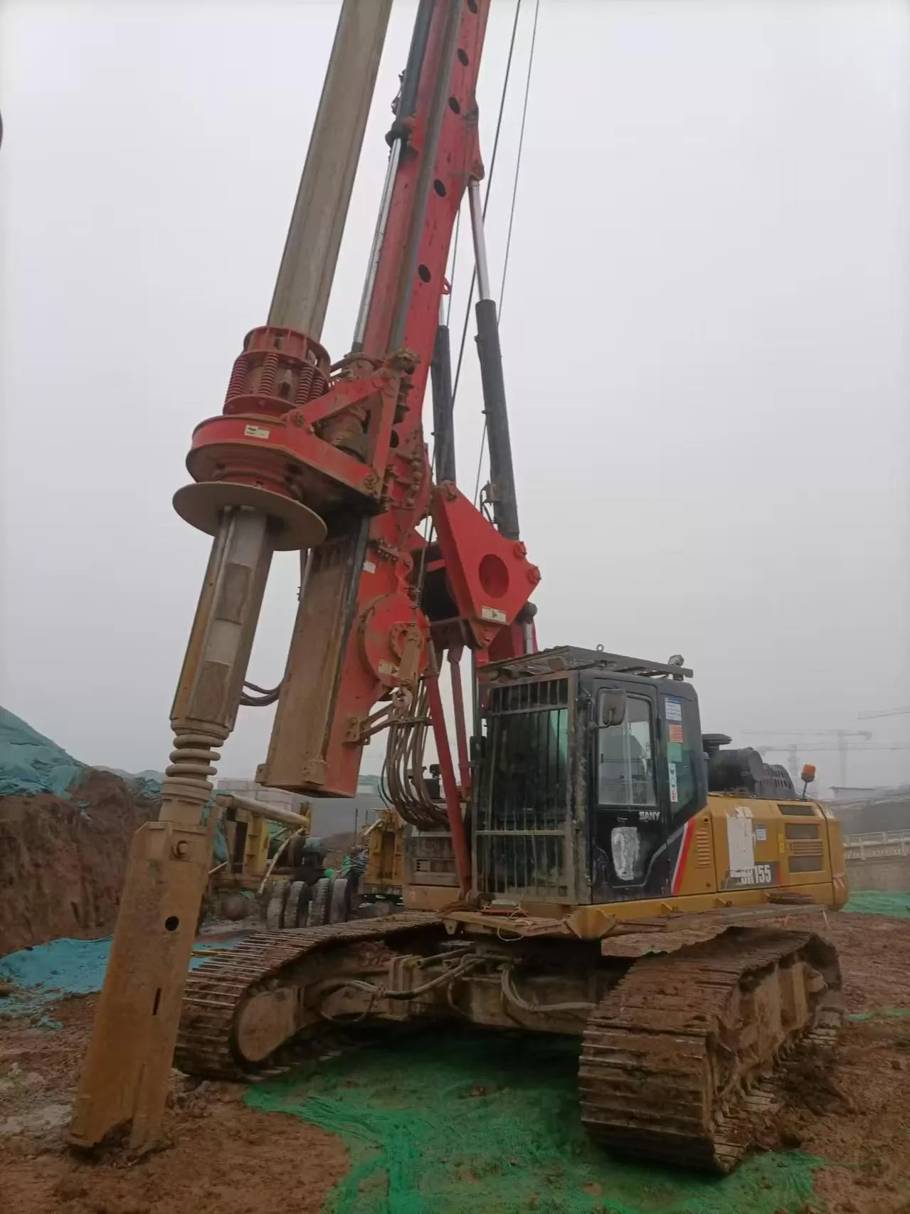 plataforma de perforación rotatoria de retroexcavadora sany piling machinery sr155 2019 para taladro de cimentación